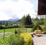 terrasse mit blick auf hochobir