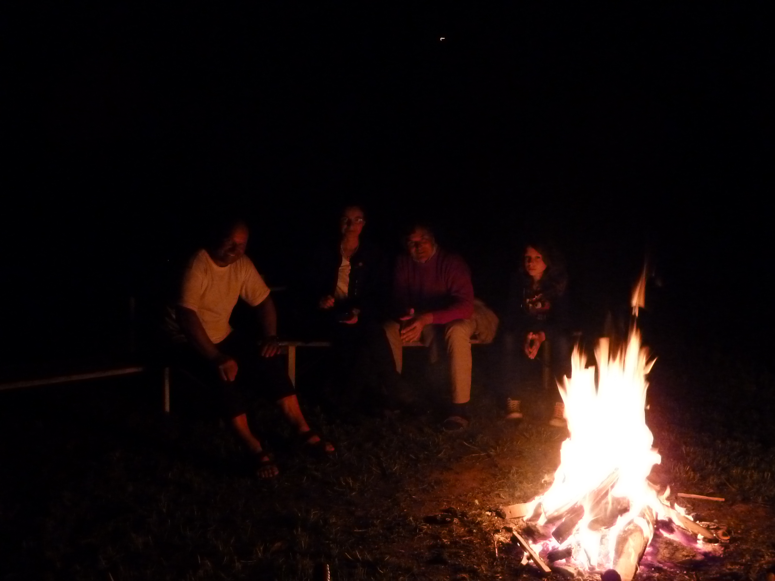 das knistern des feuers...